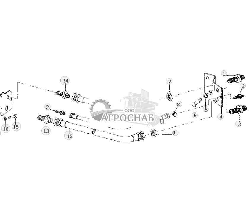 Hinge Flexible Oil Lines And Brackets 
